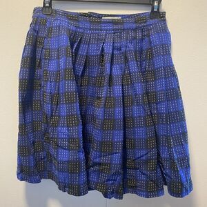 dELiA*s Blue Plaid Cotton Mini Skirt Size 1–2 Y2K Grunge Indie Pleated Preppy